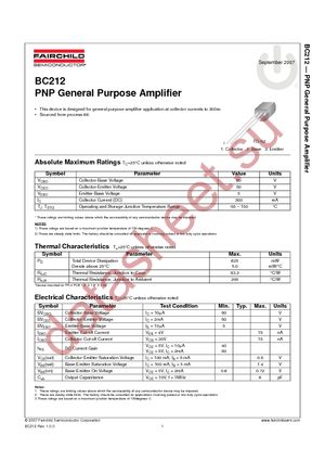 BC212_D26Z datasheet  